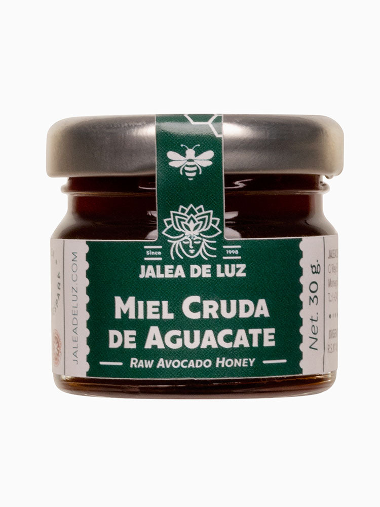 Miel Cruda de Aguacate 100% Origen España tarro de 30 g.