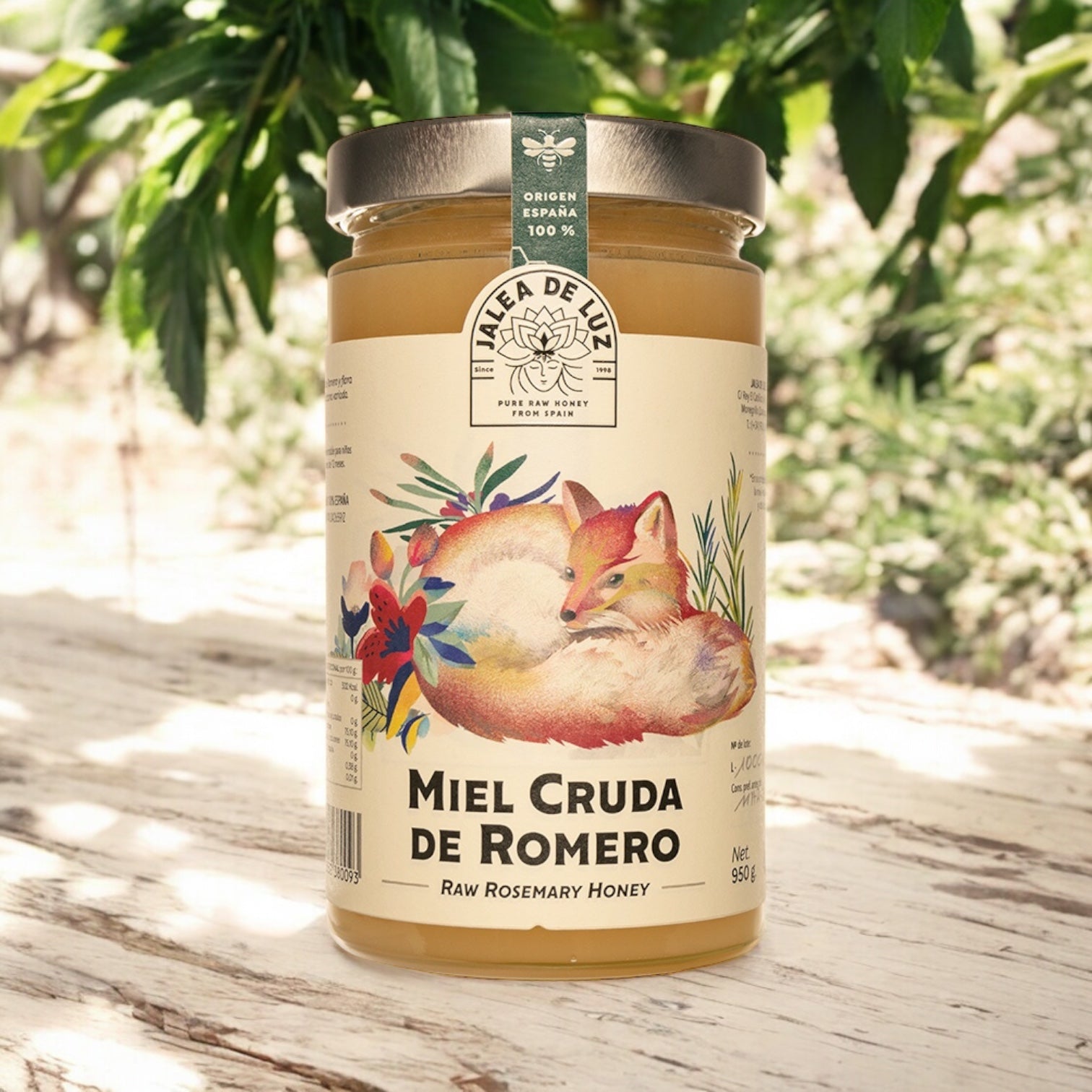 Miel de romero bajo el árbol