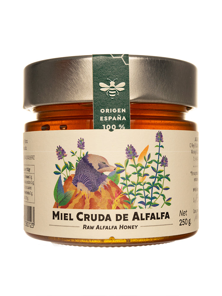 Miel cruda de Alfalfa tarro de 250 gramos