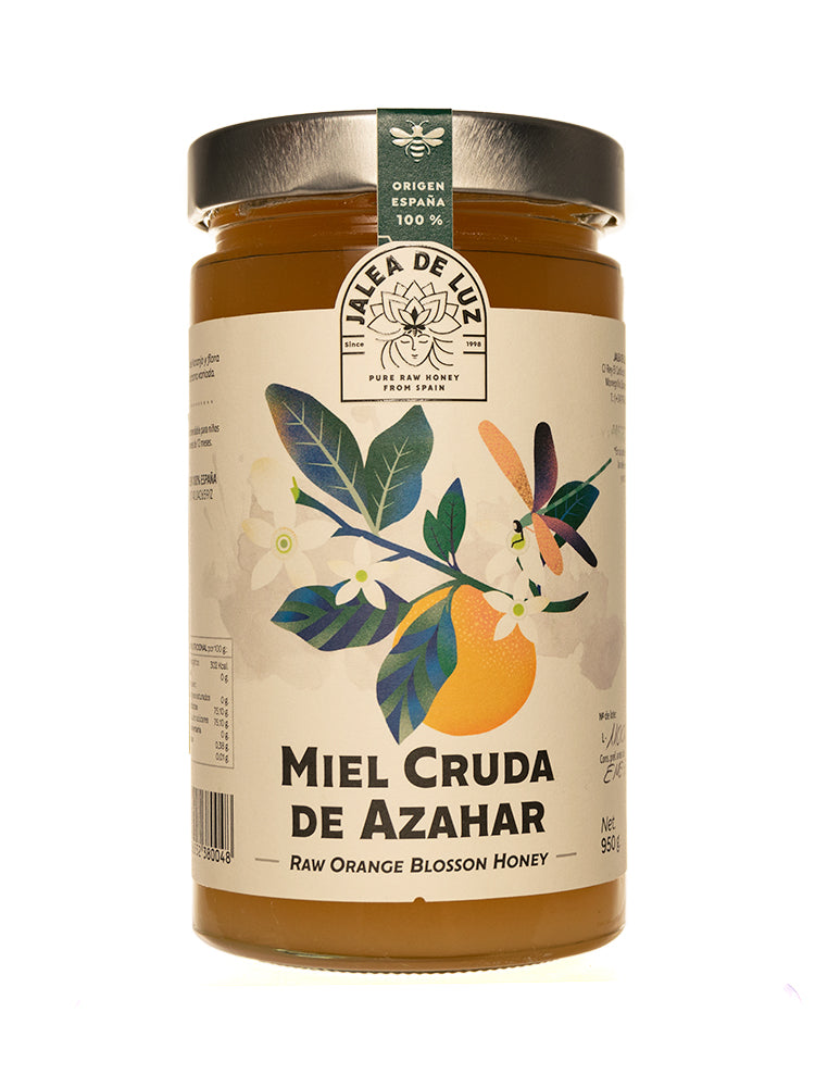 Miel cruda de Azahar tarro de 950 gramos