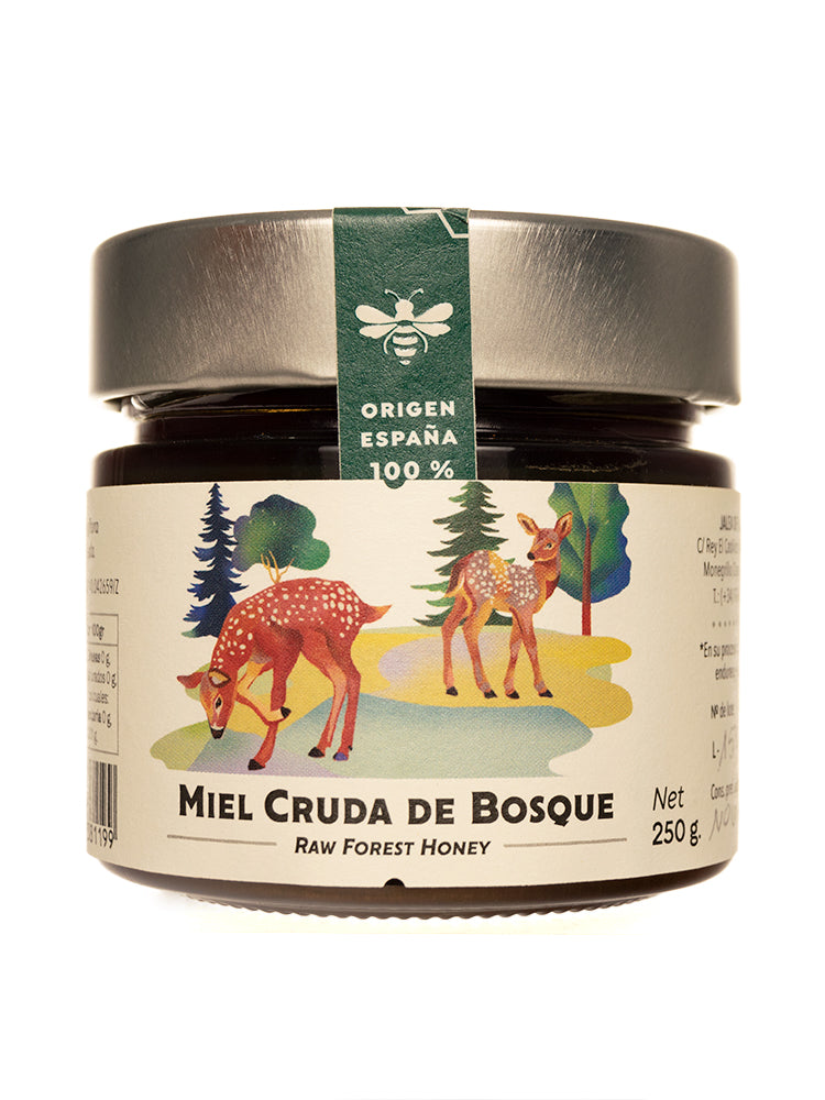 Miel cruda de Bosque tarro de 250 gramos
