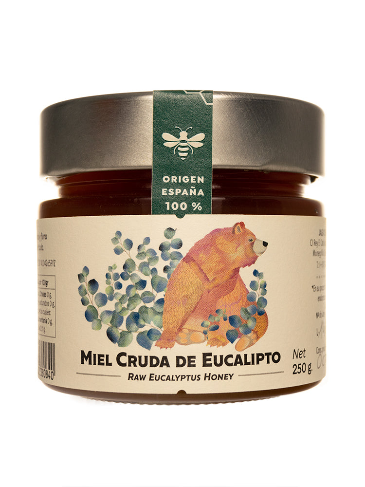 Miel cruda de Eucalipto tarro de 250 gramos