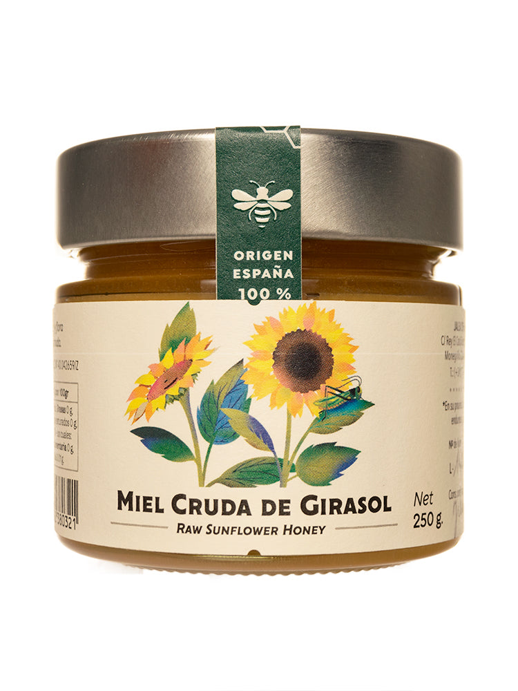 Miel cruda de Girasol tarro de 250 gramos