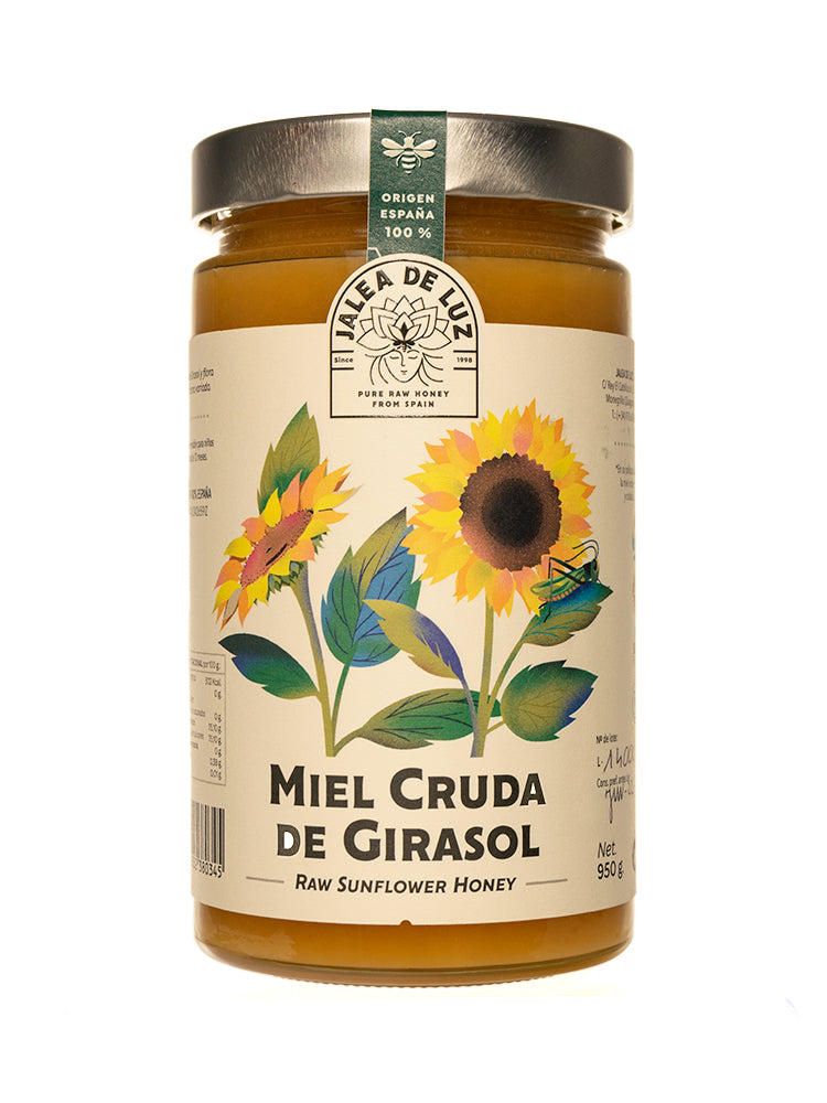 Miel cruda de Girasol tarro de 950 gramos