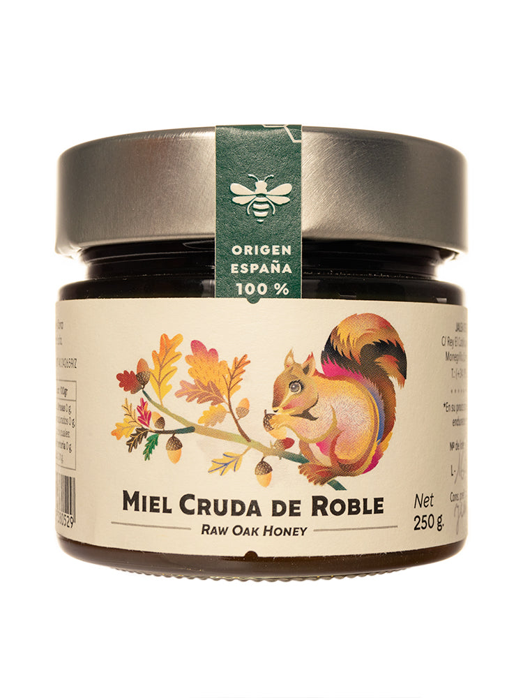 Miel cruda de Roble tarro de 250 gramos