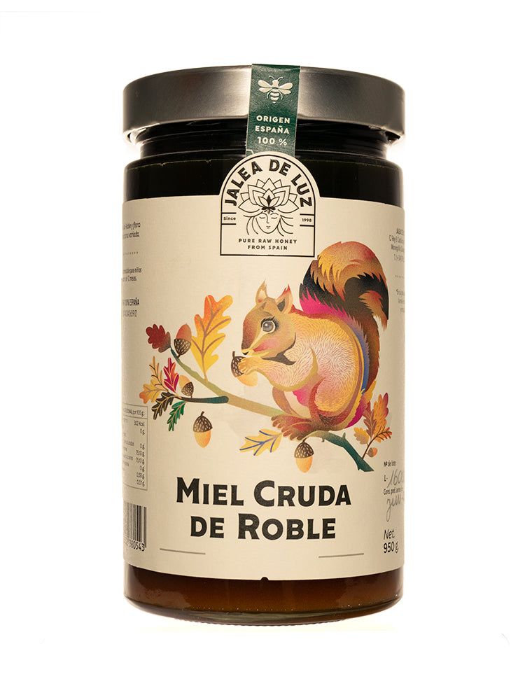 Miel cruda de Roble tarro de 950 gramos