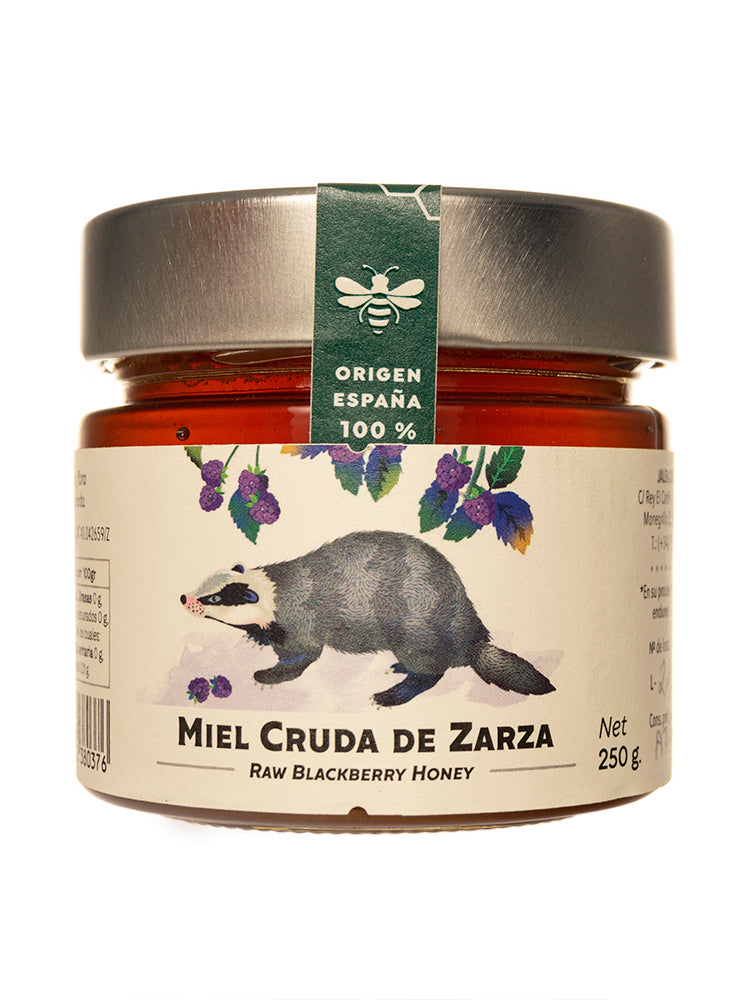 Miel cruda de Zarzamora tarro de 250 gramos