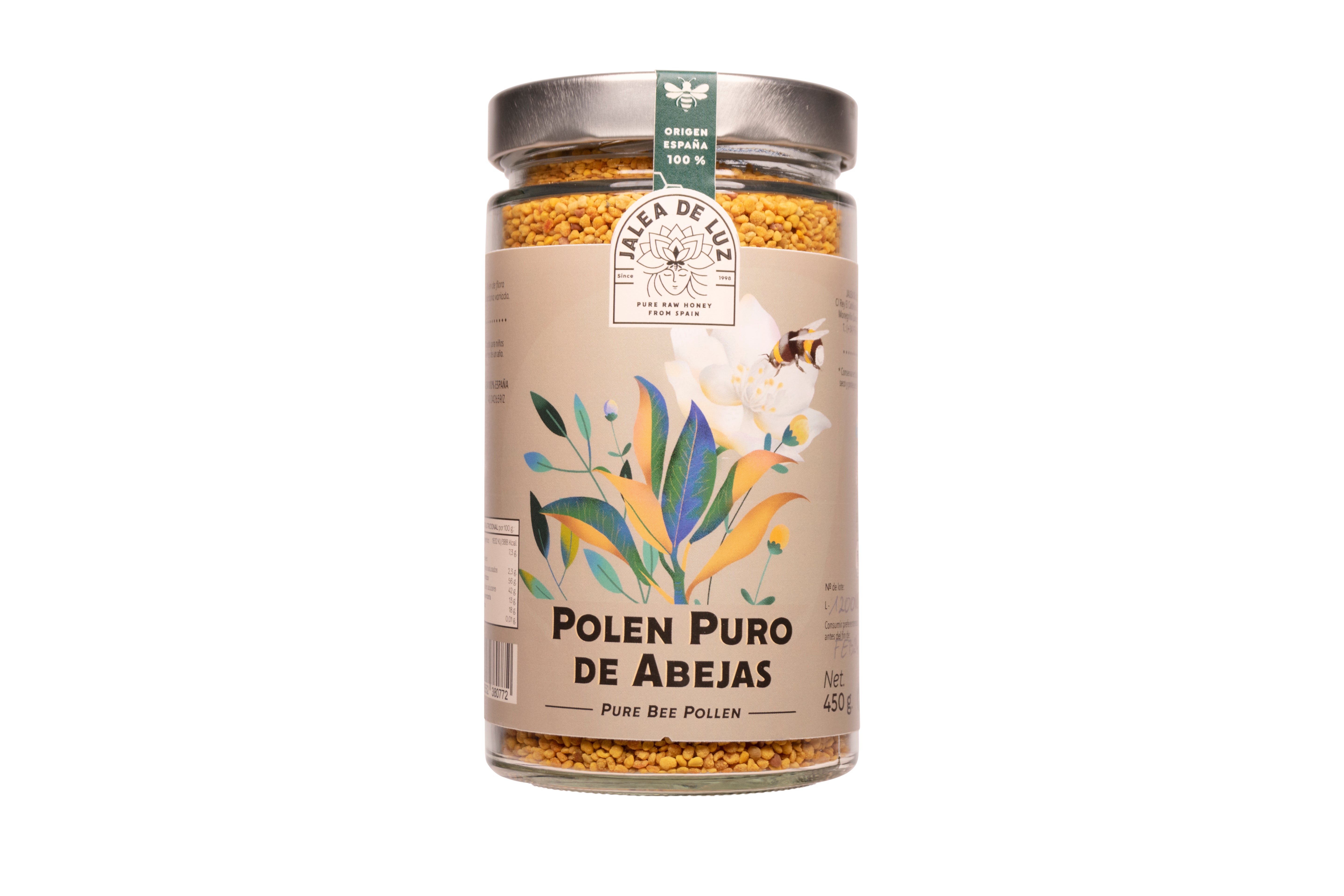 Polen Puro de Abeja tarro de 450 gramos