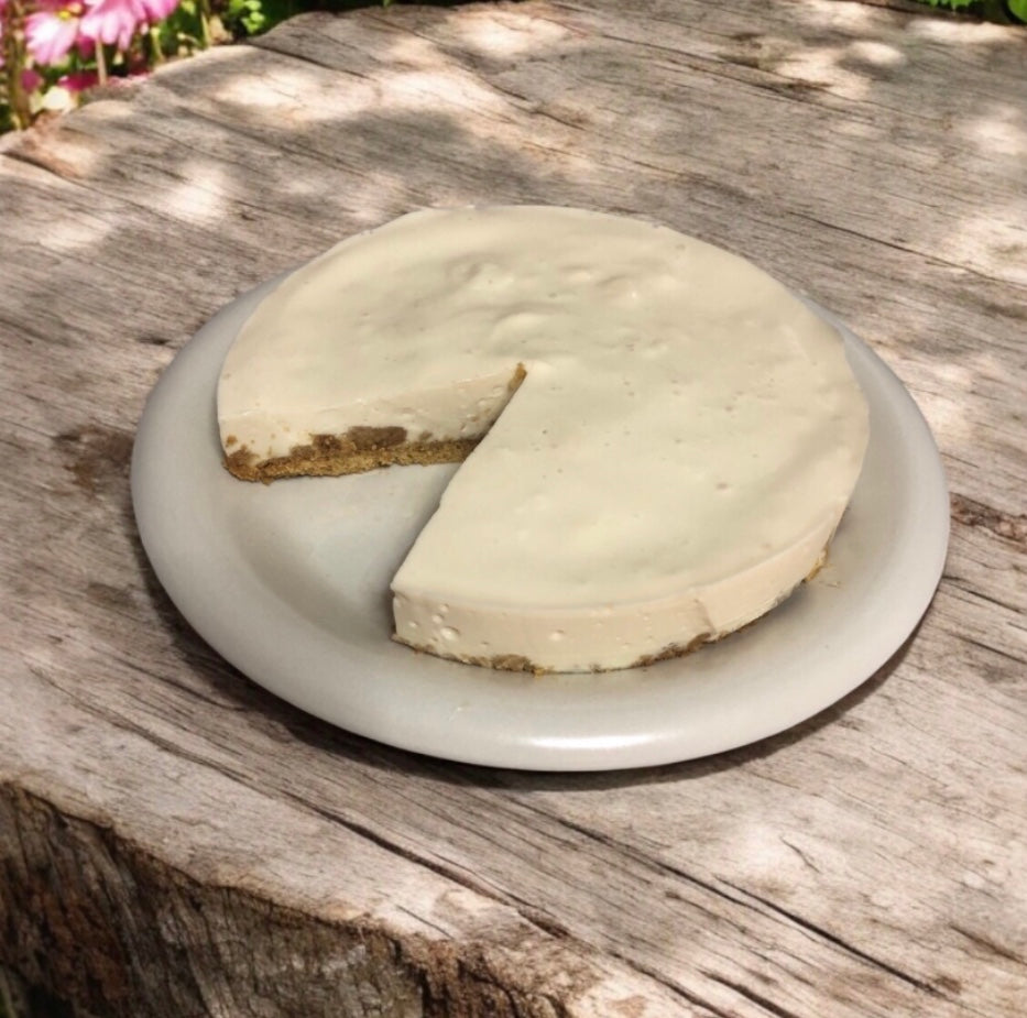 Tarta de Queso con Miel Cruda de Monte y Limón