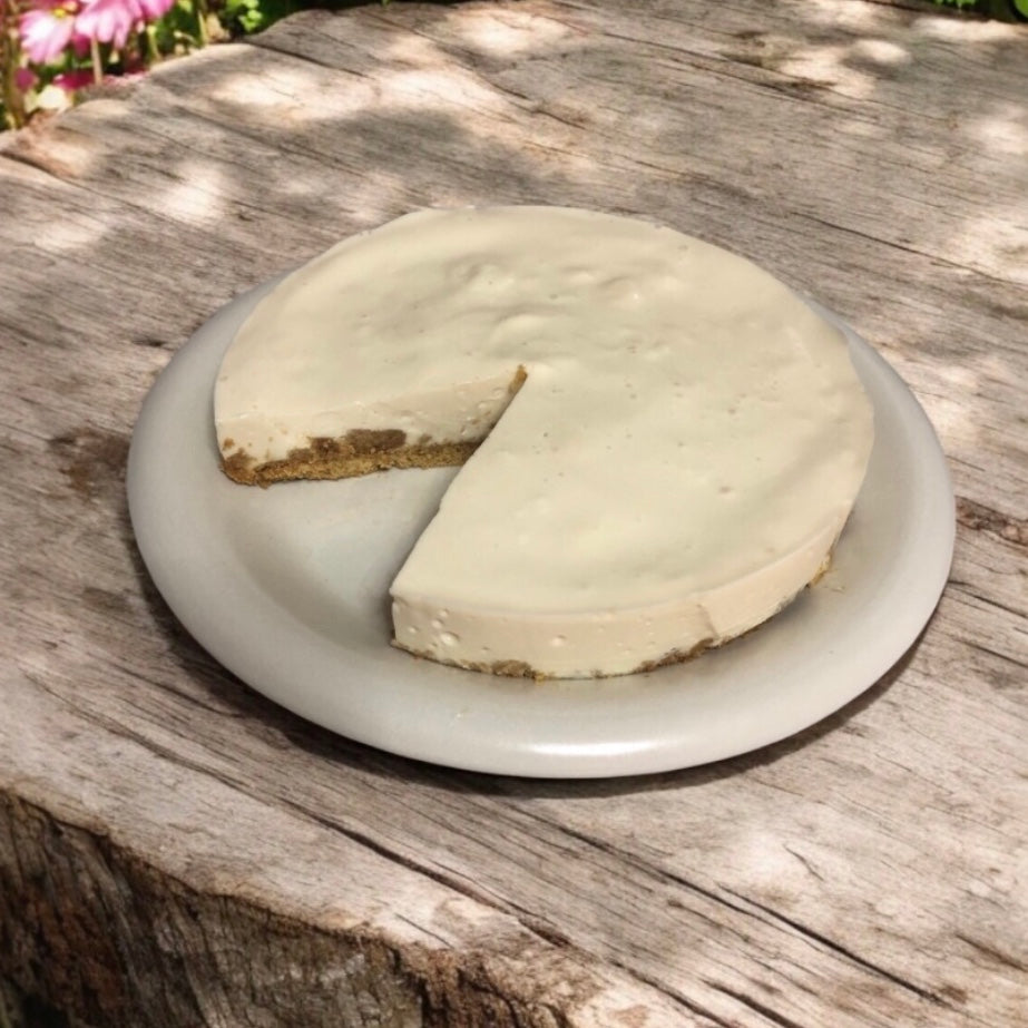 Tarta de Queso con Miel Cruda de Monte y Limón