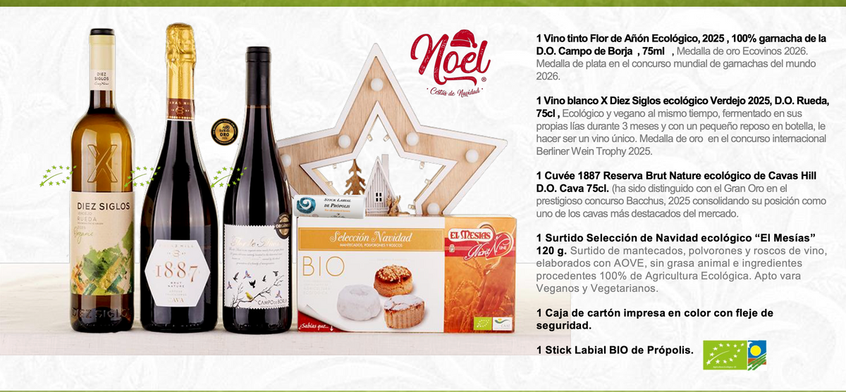 Lote 1 - Estuche de Navidad Gourmet Ecológico EB602A