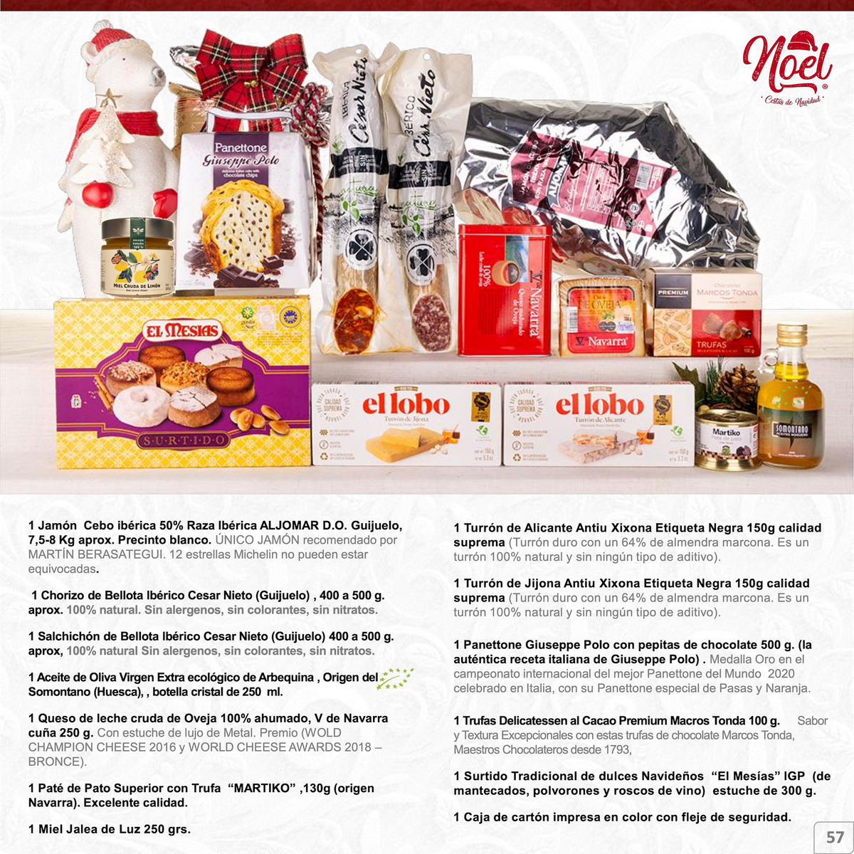 Lote 15 - Jamonera Navidad Jamón Ibérico Cebo JR6P35