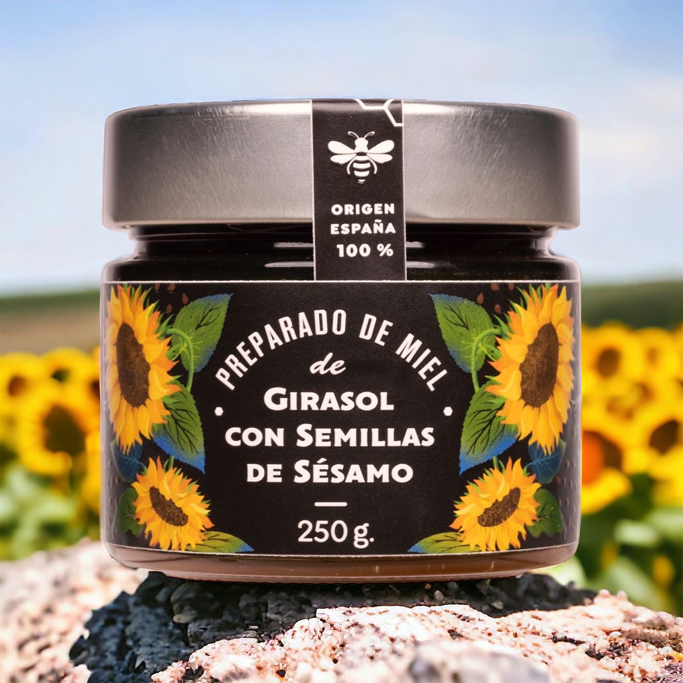 Miel de Girasol con semillas de sésamo