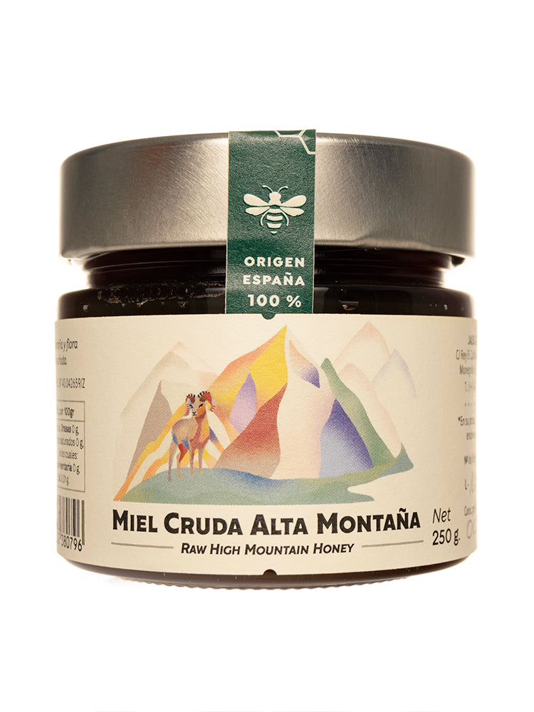 Miel cruda de Alta Montaña tarro de 250 gramos