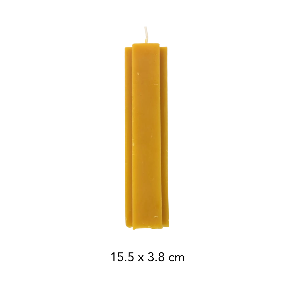 Compact candle with cross-shaped cross-section