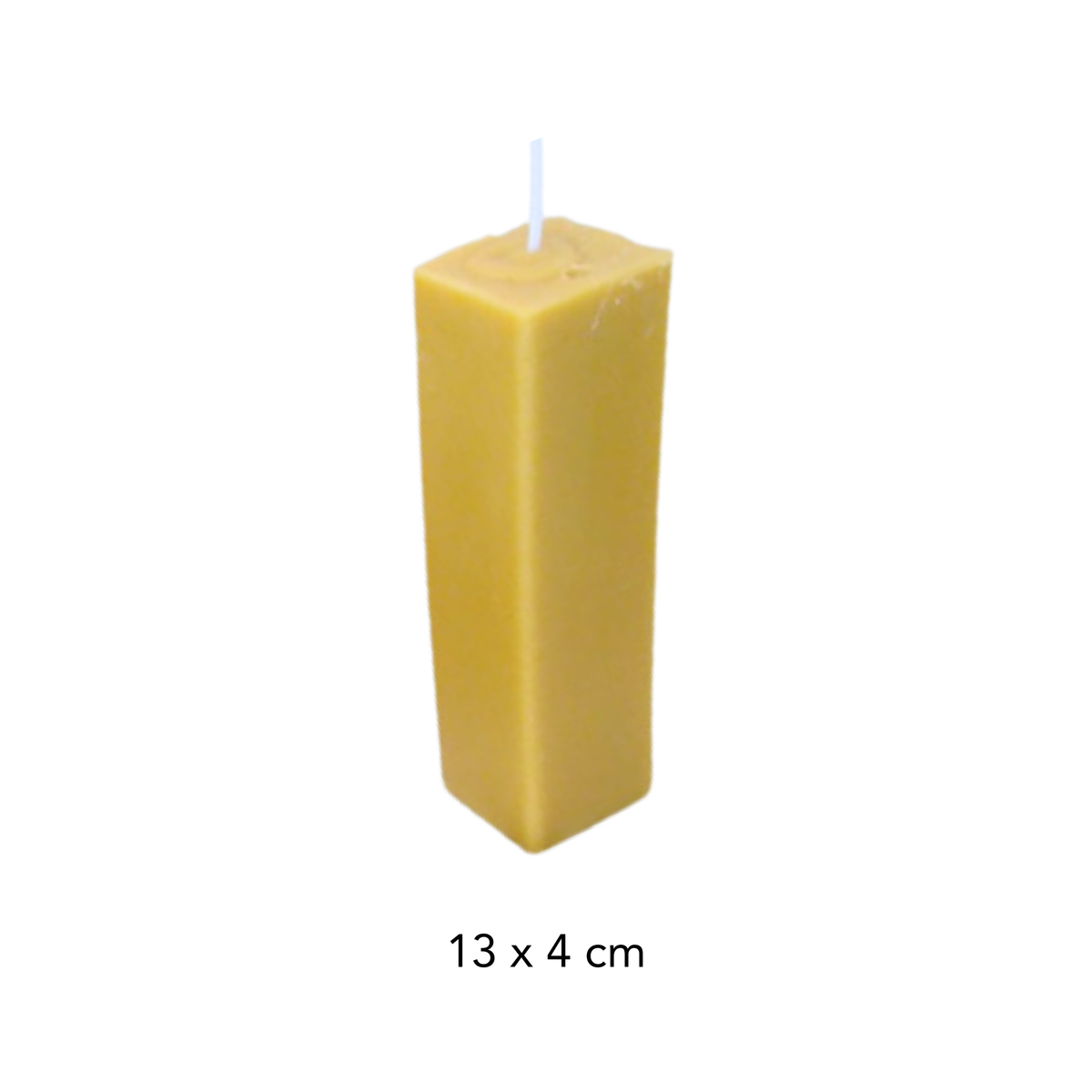 Compact rectangular candle
