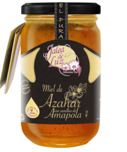 Miel de azahar con semillas de amapola 500 gr